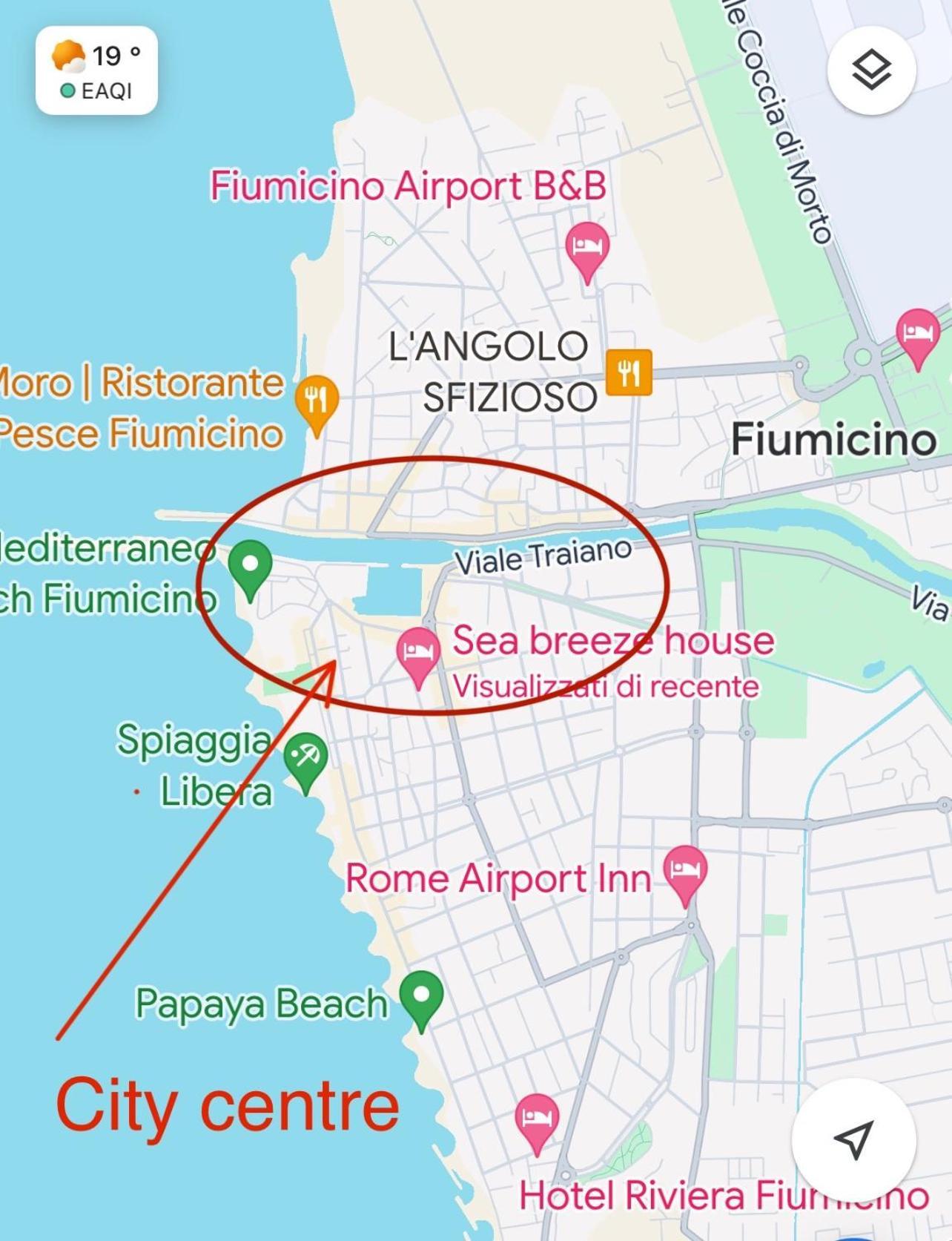 Apartament Sea Breeze House Fiumicino Zewnętrze zdjęcie